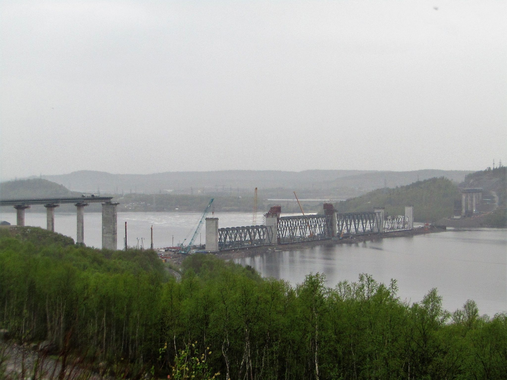 Мурманск+Тулома+Железнодорожный мост